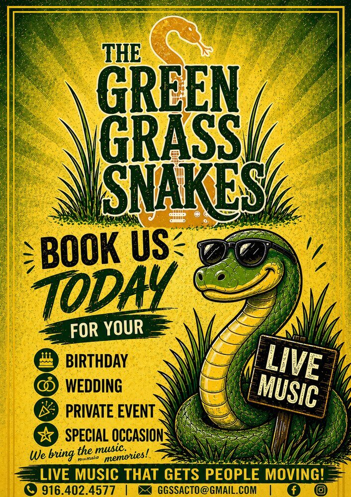 The Green Grass Snakes — Book Us Today for live music