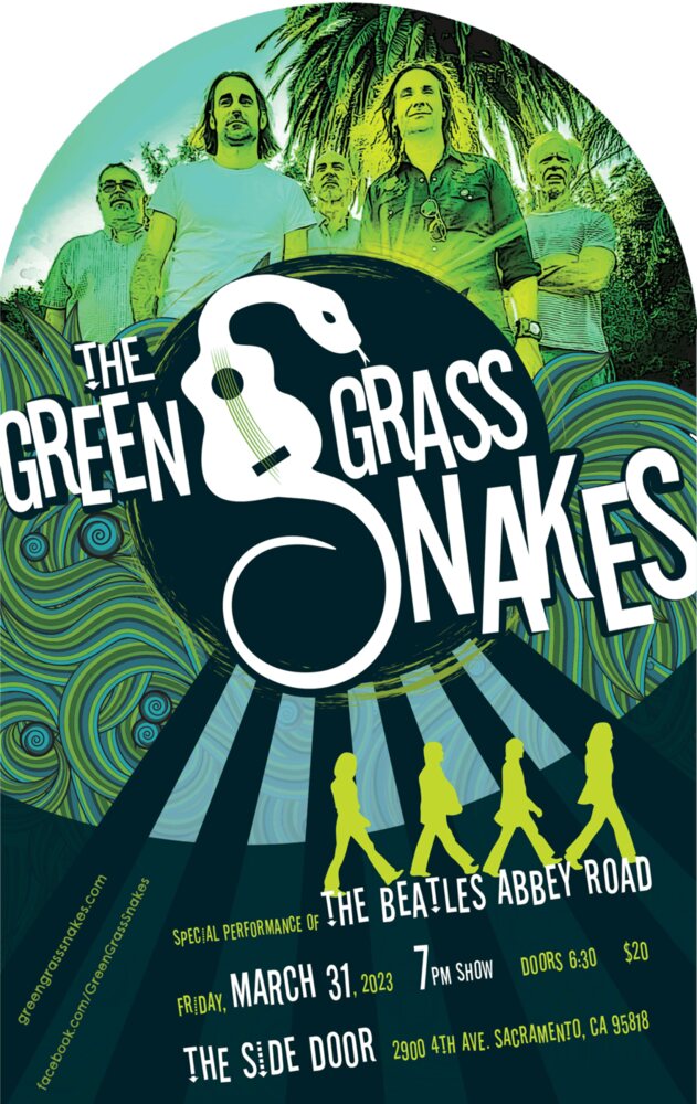 Green Grass Snakes — Rubber Soul live poster
